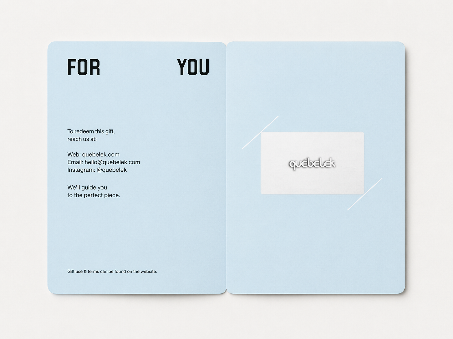 QUÉBELEK Gift Card