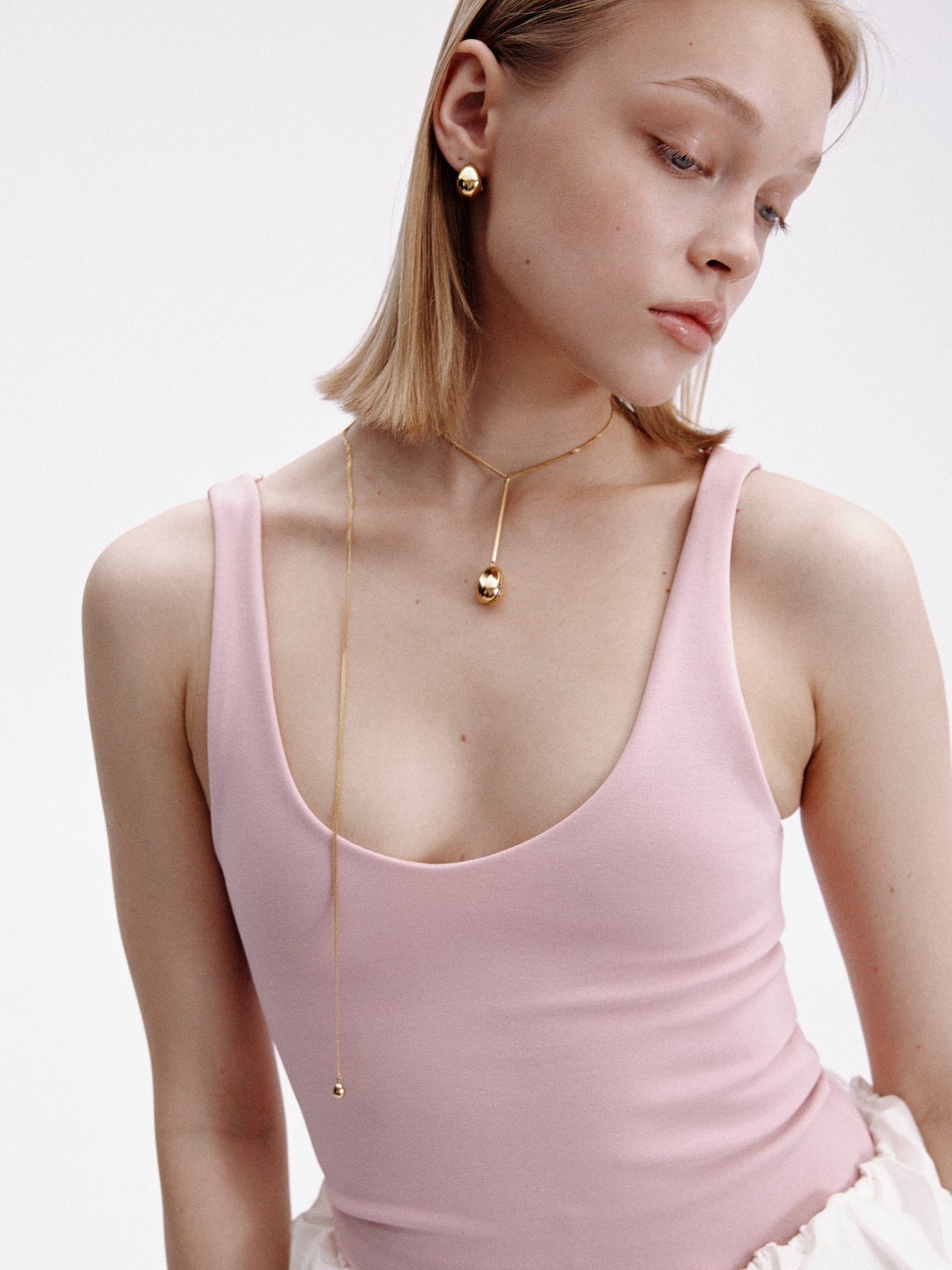 CHRYSALIS Sautoir Necklace Gold Vermeil