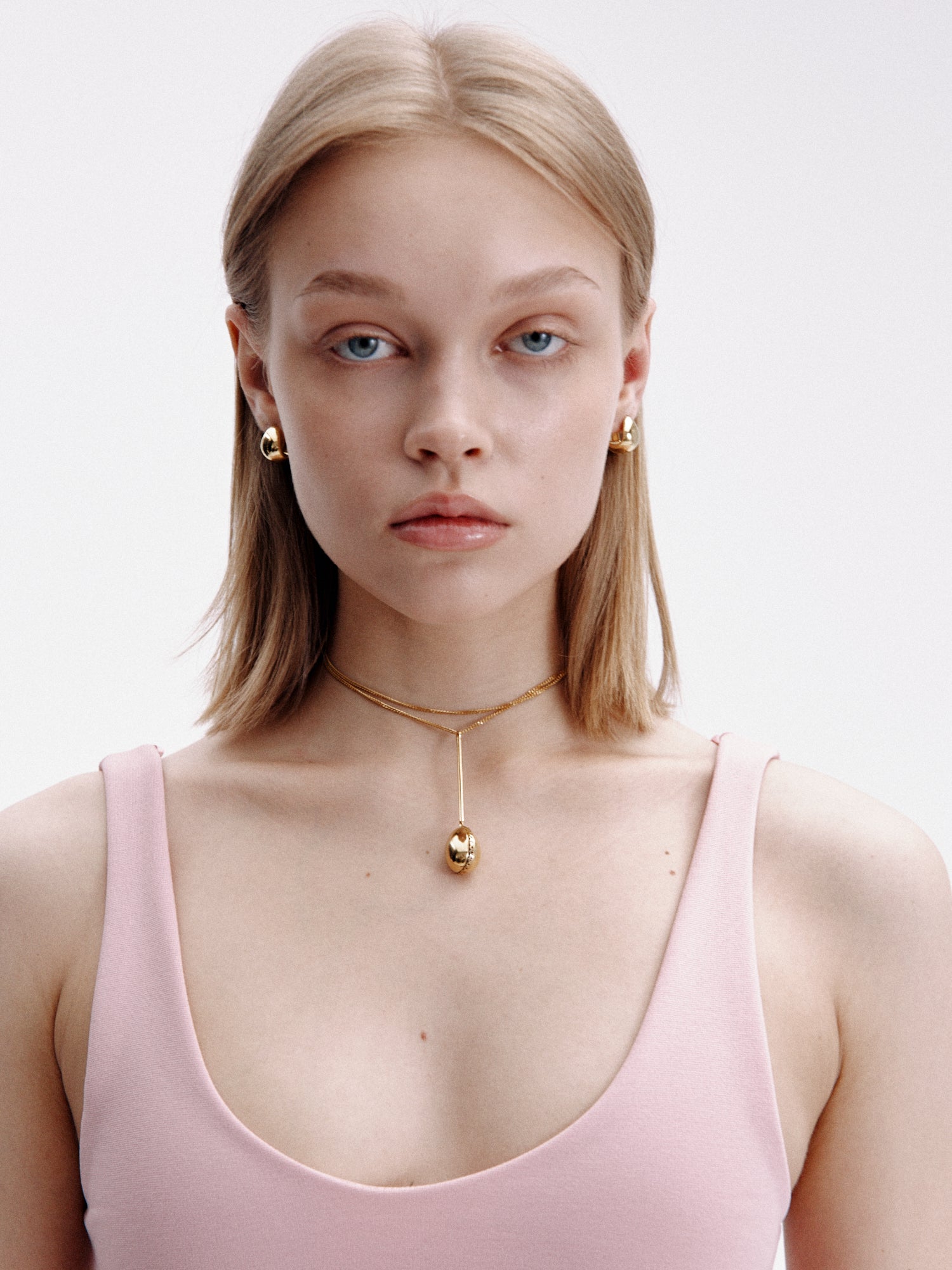 CHRYSALIS Sautoir Necklace Gold Vermeil